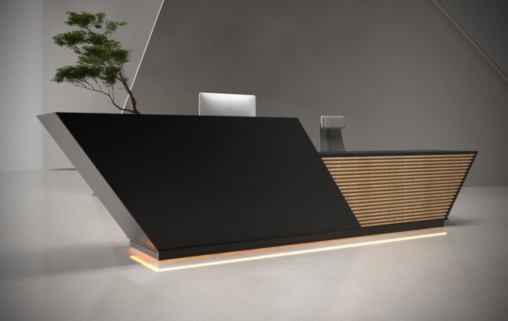 Sharp Reception Desk - Highmoon Office Furniture Manufacturer and Supplier