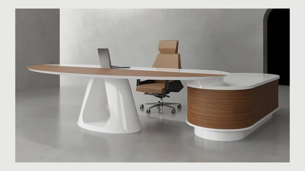 Stylish & modern executive office desk in Dubai-Highmoon office furniture - أثاث مكتبي دبي