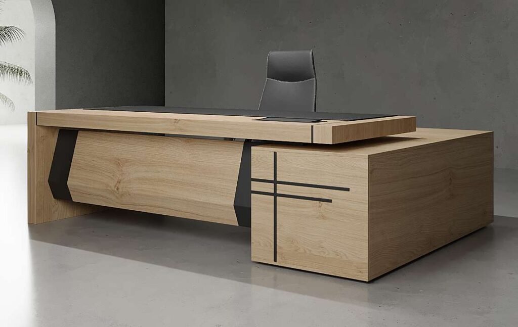 Zeni L Shaped CEO Executive Desk