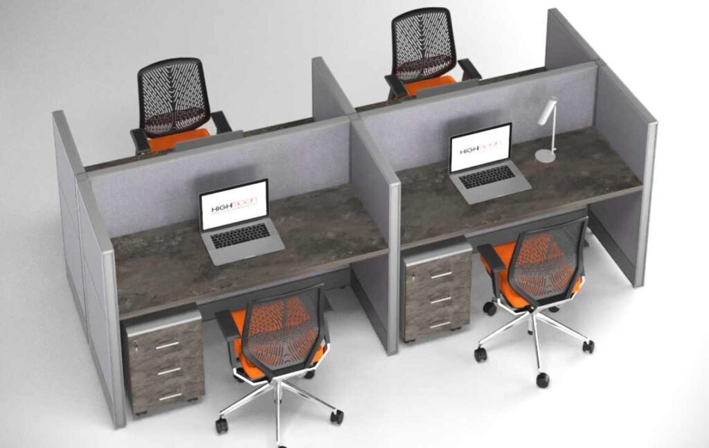 Aqua (A) 4 Cluster Acoustic Workstation