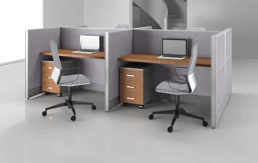 Aqua (B) 4 Cluster Acoustic Workstation