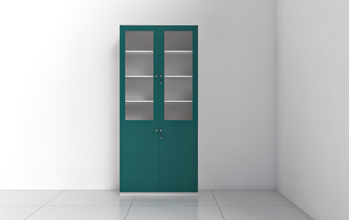 Turnkey Office Furniture Dubai | Full Office Setup | Quad Filing Cabinet With Glass Door | Highmoon Office Furniture. Get turnkey office furniture solutions in Dubai at affordable prices! Full office setup with modern designs. Shop Highmoon’s best packages!