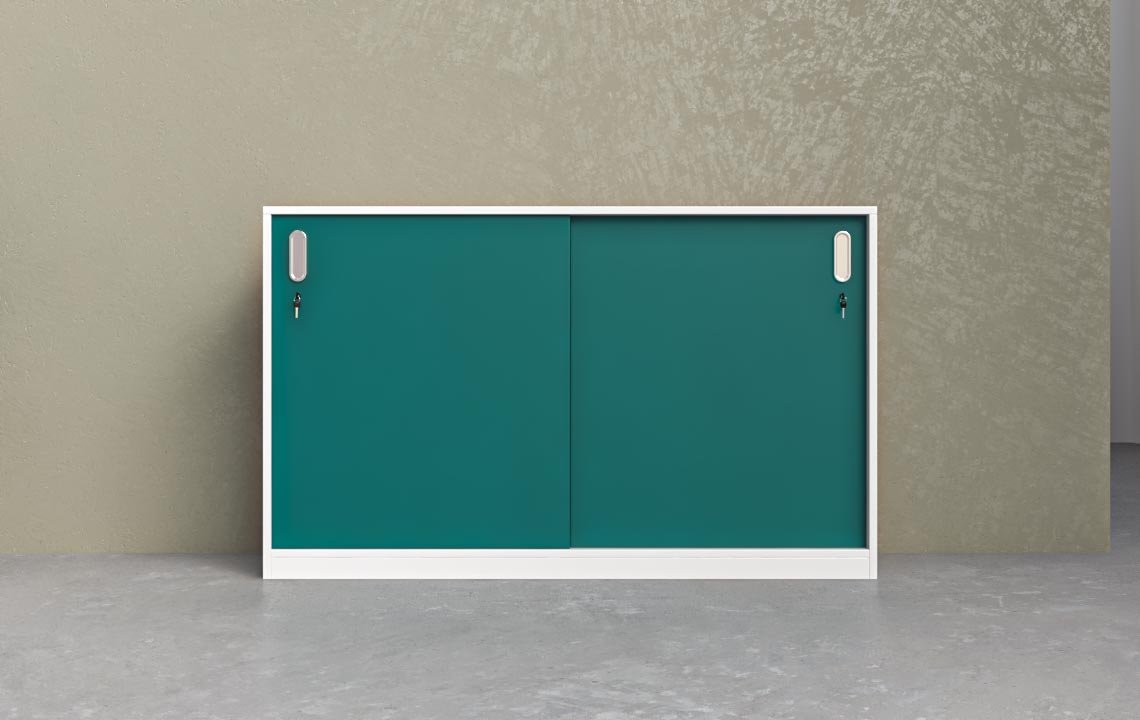 Turnkey Office Furniture Dubai | Full Office Setup | Quad Low Height Filing Cabinet With Sliding Door | Highmoon Office Furniture. Get turnkey office furniture solutions in Dubai at affordable prices! Full office setup with modern designs. Shop Highmoon’s best packages!