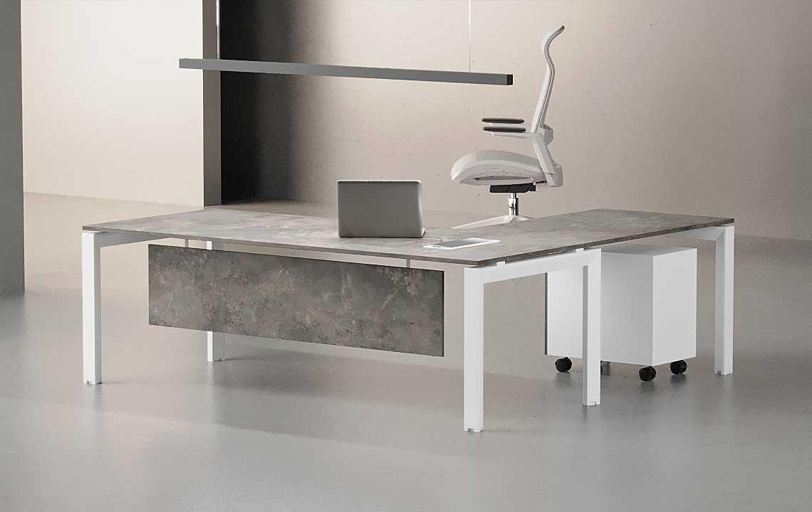 Nade L Shaped Manager Desk (Open type) Nade L Shaped Manager Desk (Open type)