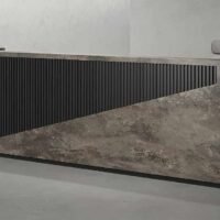 Nock Reception Desk - Custom Made Office Reception Furniture or Front Office Desk Nock Reception Desk - Custom Made Reception Furniture for Offices