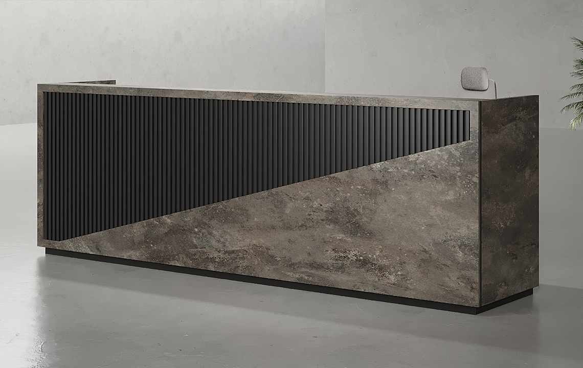 Nock Reception Desk - Custom Made Office Reception Furniture or Front Office Desk Nock Reception Desk - Custom Made Reception Furniture for Offices