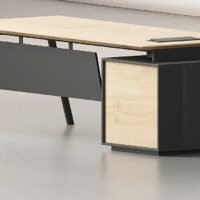 Orange Straight Executive Desk Orange Straight Executive Desk