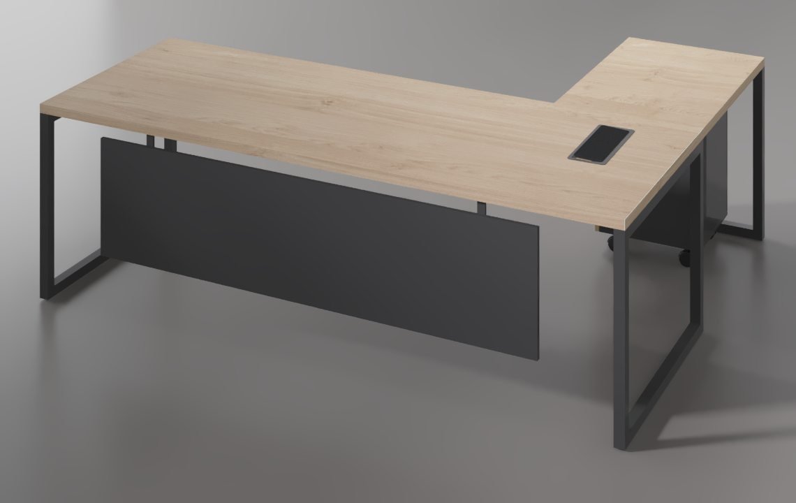 Tron L shaped executive Desk ( Closed Type )