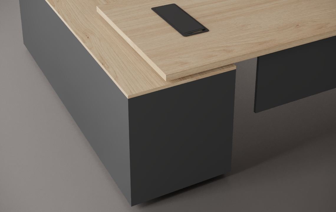 Tron L shaped executive Desk ( Open Type )