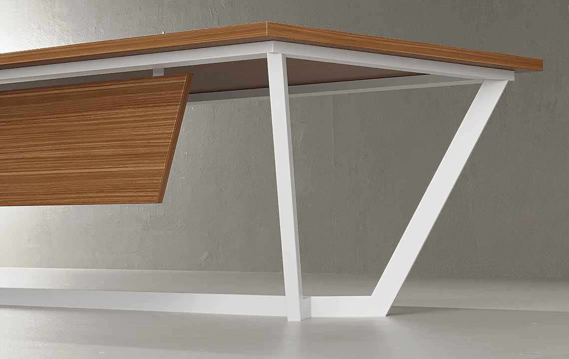 Snow Straight Executive Desk Snow Straight Executive Desk