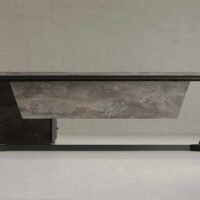 Snow L Shaped Executive Desk (Black Leg)