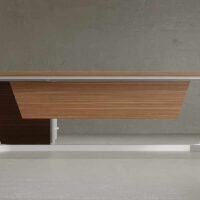 Snow L Shaped Executive Desk