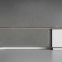 Jade L Shaped Executive Desk (White Leg)