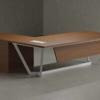 Snow L Shaped Executive Desk