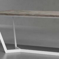Jade L Shaped Executive Desk (White Leg)