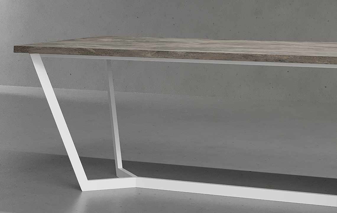 Jade L Shaped Executive Desk (White Leg)