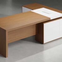 Drad L Shaped Executive Desk (White) Drad L Shaped Executive Desk (White)