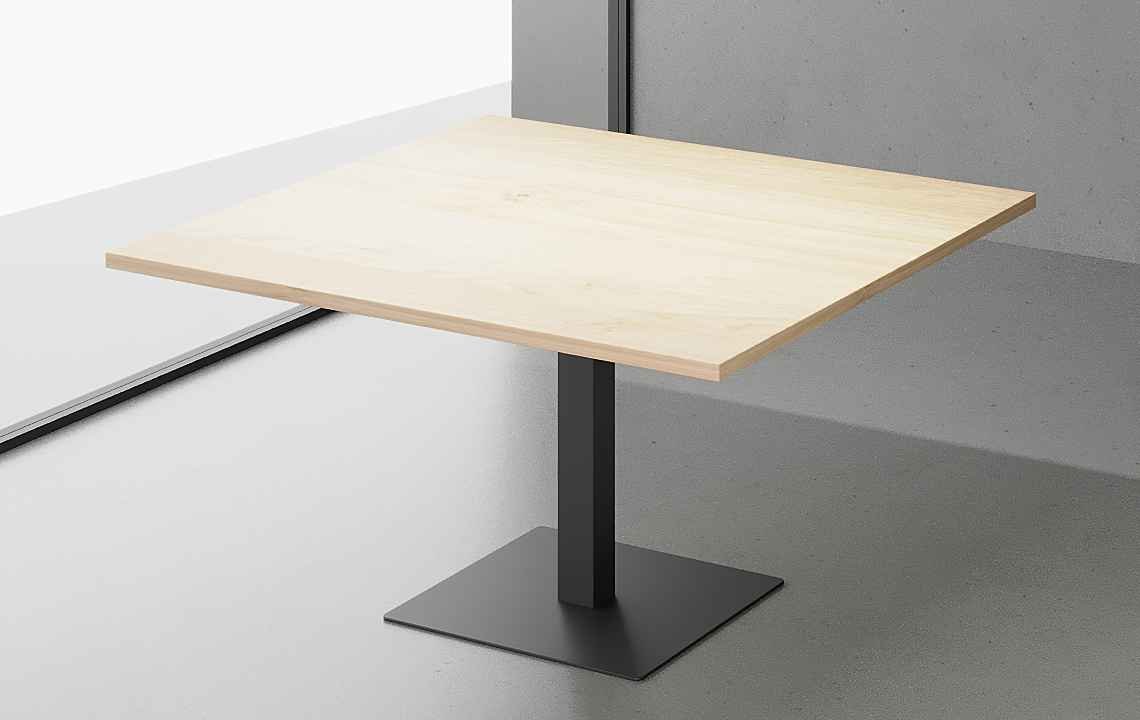 Sync Square Meeting Table (Black Leg)