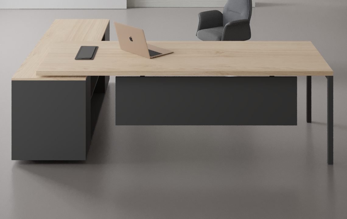 Tron L shaped executive Desk ( Open Type )