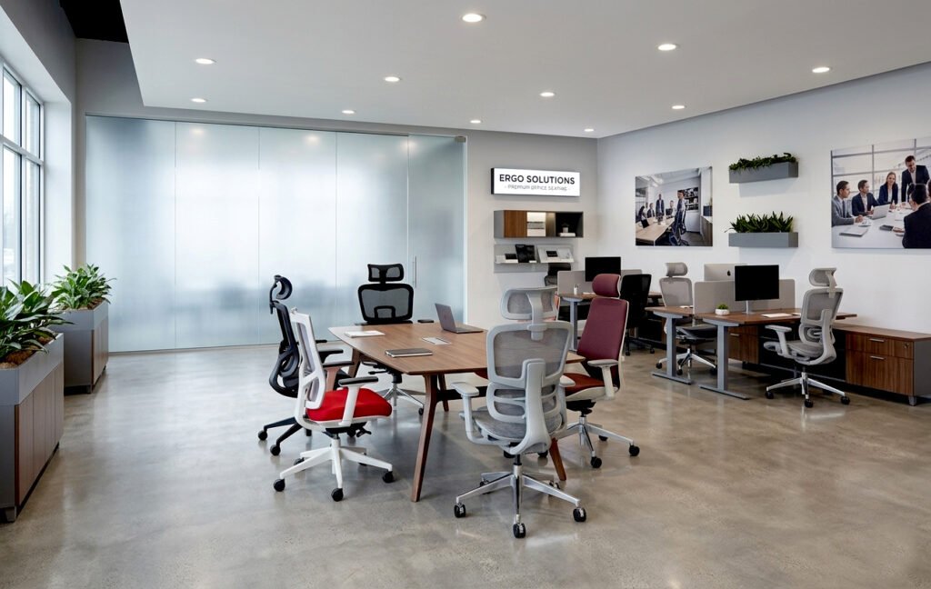 Best ergonomic office chairs in UAE for back and neck pain in modern Dubai office workspace
