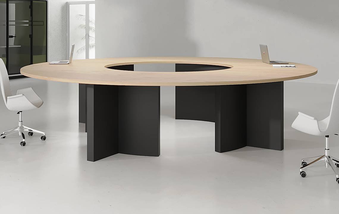 Enigma Round Meeting Table - Highmoon Office Furniture Manufacturer and Supplier