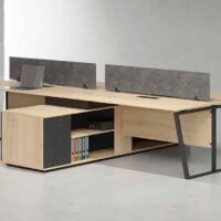 Jade 4 Cluster L Shaped Workstation