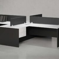 Eco 4 Cluster L Shaped Workstation