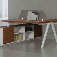 Enfix 2 Cluster L Shaped Workstation
