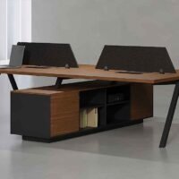 Enfix 4 Cluster L Shaped Workstation