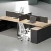 Kai 4 Cluster L Shaped Workstation