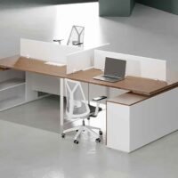 Kai 4 Cluster L Shaped Workstation