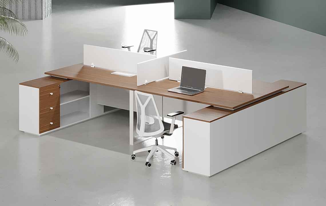 Kai 4 Cluster L Shaped Workstation