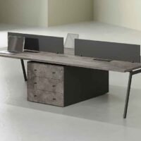 Bud 4 Cluster Workstation Black : Functional Office Solution Bud 4 Cluster Workstation Black