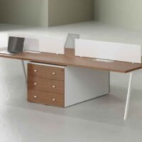 Bud 4 Cluster Workstation - Modern Office Furniture Solutions Bud 4 Cluster Workstation