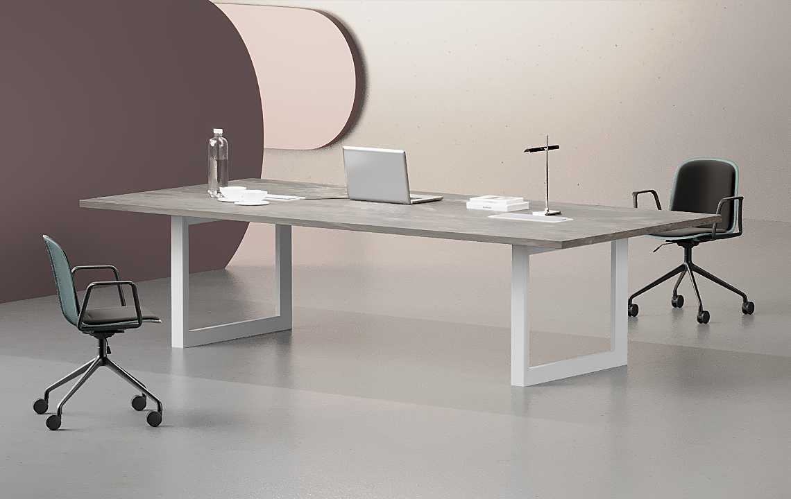 Nade Conference Table White Leg | Best Meeting Table Online Nade Conference Table White Leg