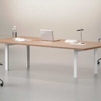 Nade Conference Table White Legs