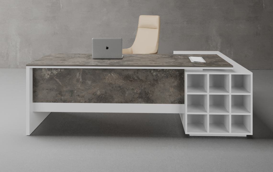 Spin L Shaped Executive Desk