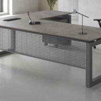 Moon L Shaped Executive Desk - Highmoon Office Furniture Manufacturer and Supplier