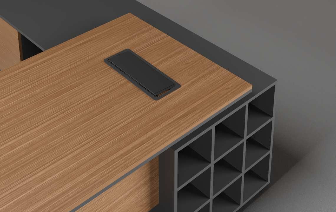 Spin L Shaped Executive Desk