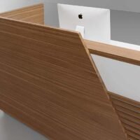 Orange Reception Desk