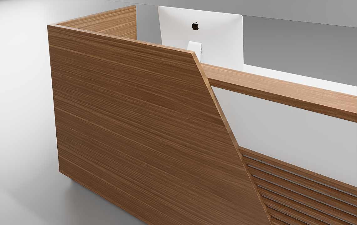 Orange Reception Desk