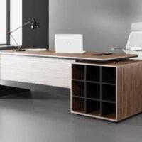 Spin Straight Executive Desk - Highmoon Office Furniture Manufacturer and Supplier