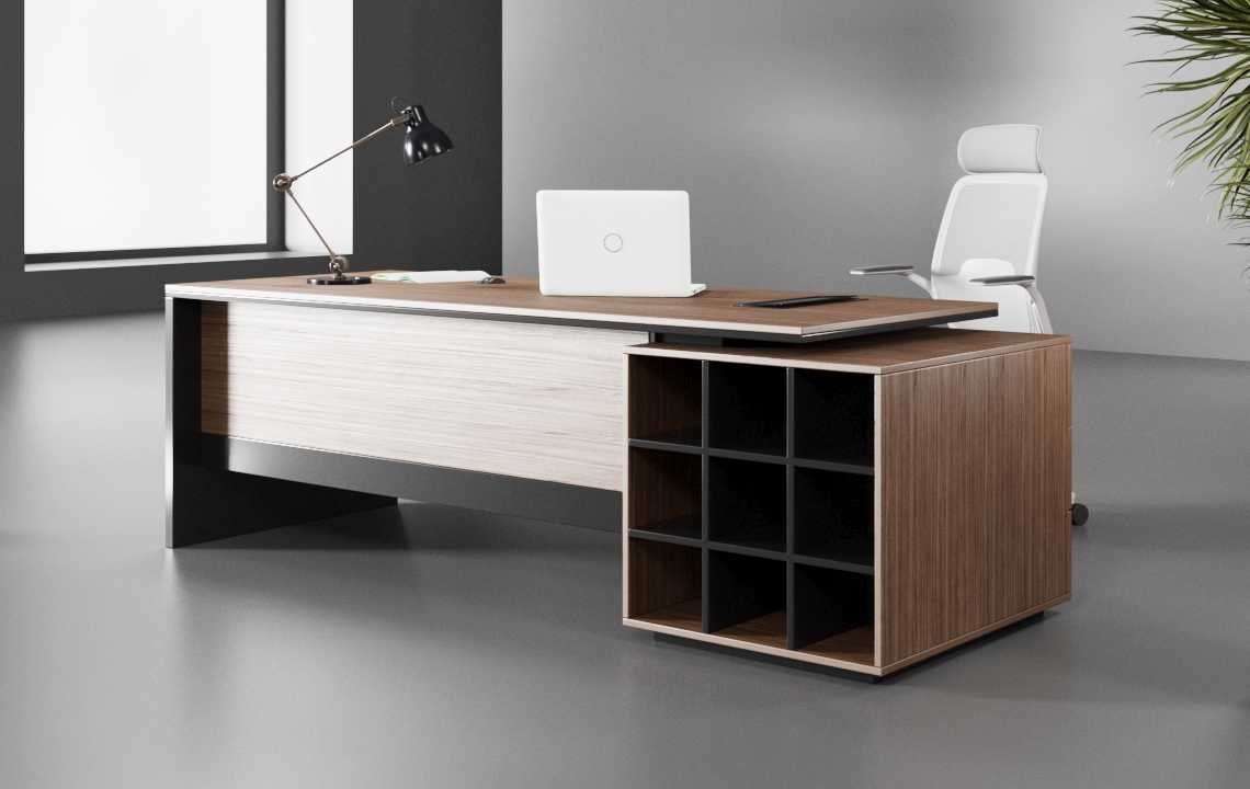 Spin Straight Executive Desk - Highmoon Office Furniture Manufacturer and Supplier