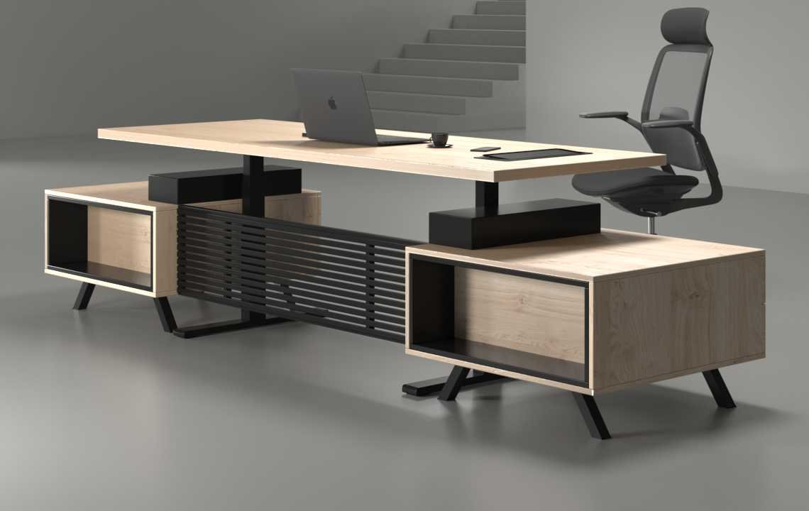 Engro Straight Ergonomic Executive Desk - Highmoon Office Furniture Manufacturer and Supplier Engro Straight Ergonomic Executive Desk - Highmoon Office Furniture Manufacturer and Supplier
