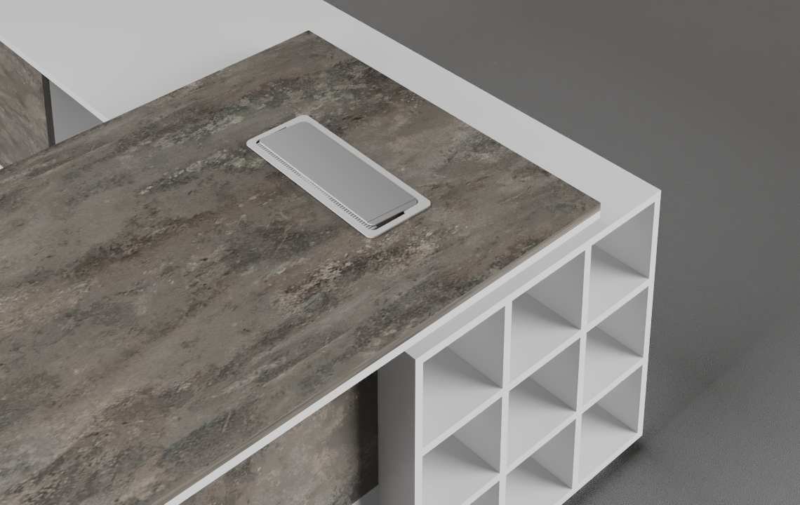 Spin L Shaped Executive Desk