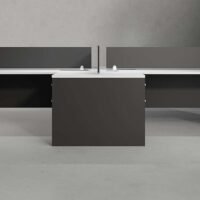 Eco 4 Cluster L Shaped Workstation