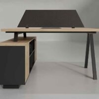 Enfix 2 Cluster L Shaped Workstation