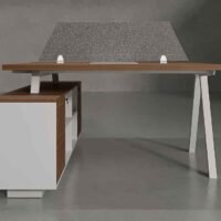 Enfix 2 Cluster L Shaped Workstation