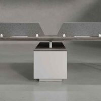 Enfix 4 Cluster L Shaped Workstation