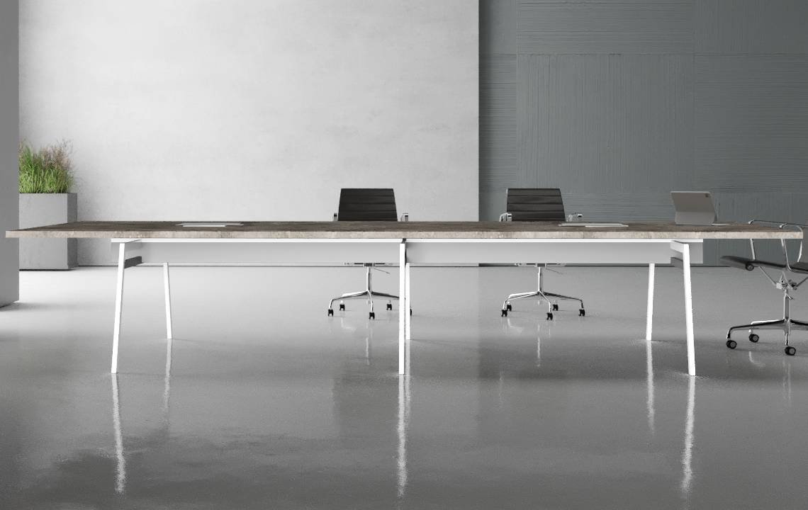 Orange Conference Table